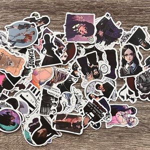 75 ct. “Wednesday” “Addams Family” sticker pack